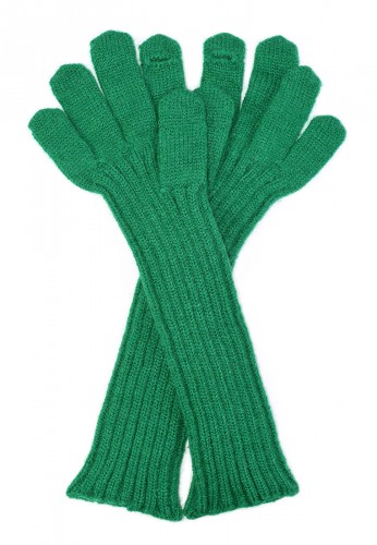 Rękawiczki w kolorze zielonym